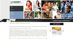 Desktop Screenshot of bennetpharmaceuticals.com